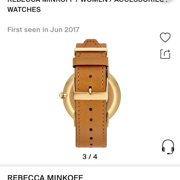 Rebecca Minkoff Major Leather Strap Watch - Picture 2 of 5